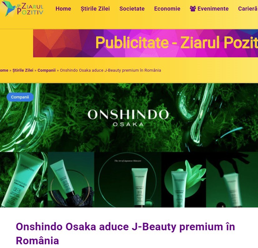 10.Comunicat de brand – Ziarul Pozitiv – J-Beauty Onshindo Osaka