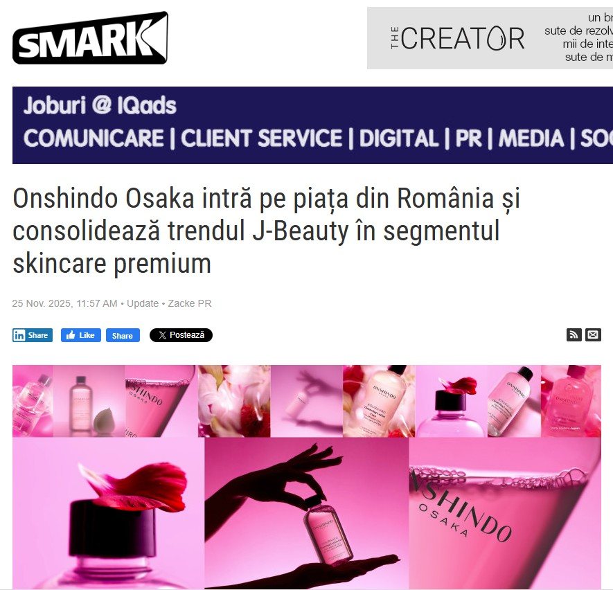 13. Apariție în presa de marketing – SMARK – Onshindo Osaka