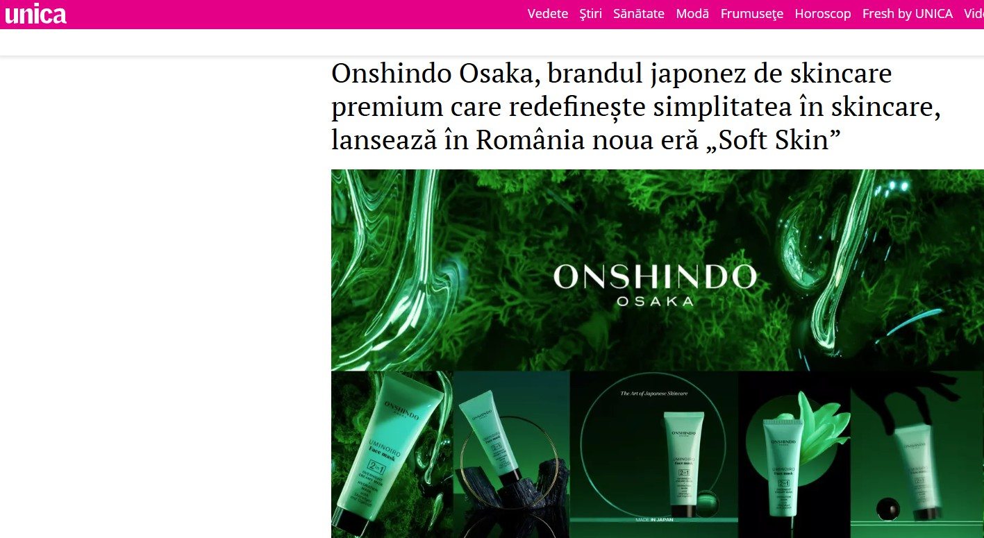 24.Revistă feminină – Unica – Soft Skin by Onshindo Osaka