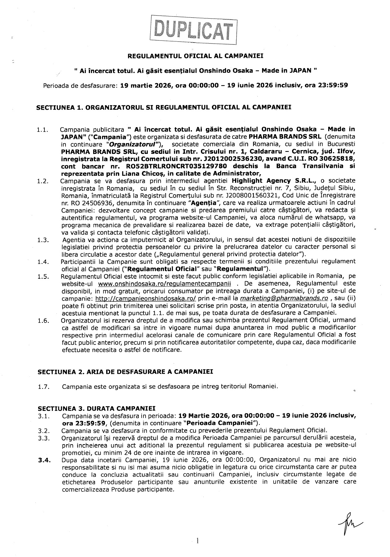 Regulament campanie NCP_Onshindo Osaka